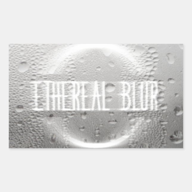 Sticker Rectangulaire flou éthéré (Devant)
