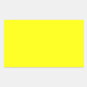 Sticker Rectangulaire Fluo jaune pur plaisir à la Personnaliser