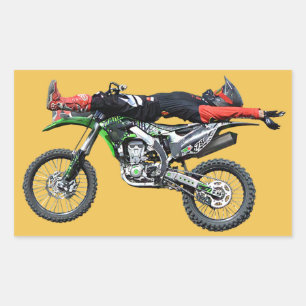 Sticker Rectangulaire FMX - Stunt III de motocross aérien libre