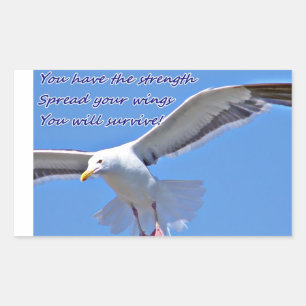 Sticker Rectangulaire Foi & Force_