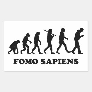 Sticker Rectangulaire Fomo Sapiens