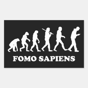 Sticker Rectangulaire Fomo Sapiens
