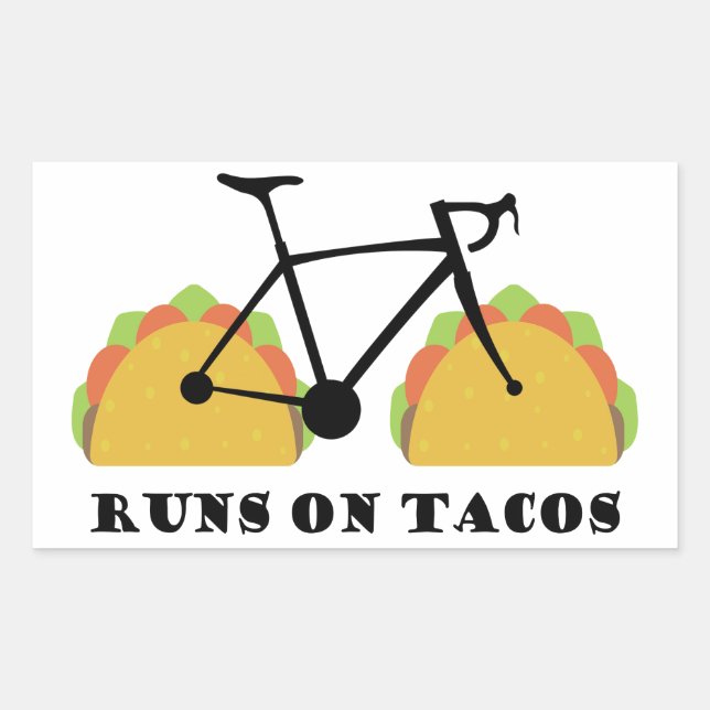Sticker Rectangulaire Fonctionne Sur Tacos (Devant)