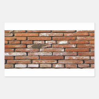 Sticker Rectangulaire Fond de mur en briques