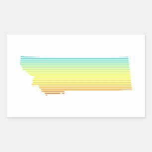 Sticker Rectangulaire fondu de refroidissement montana