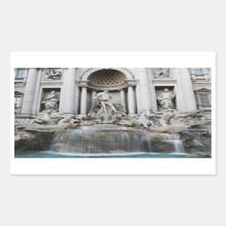 Sticker Rectangulaire Fontaine de Trevi Rome