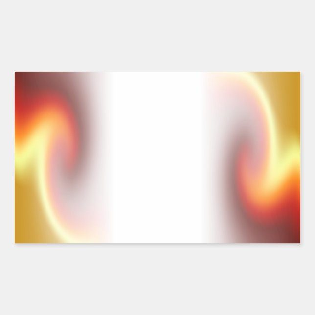 Sticker Rectangulaire Fonte rouge glorieuse (Devant)