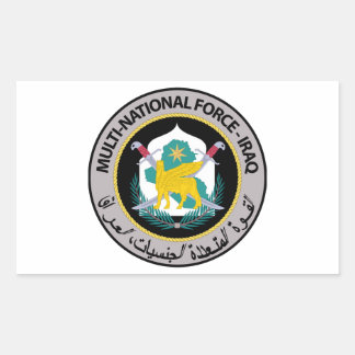 Sticker Rectangulaire Force multinationale - Irak