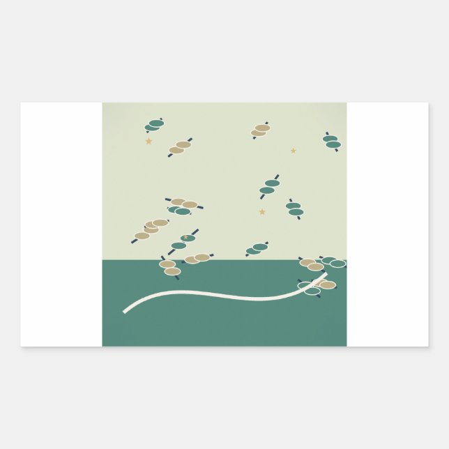 Sticker Rectangulaire Forest Whimsy douce magie forestière (Devant)