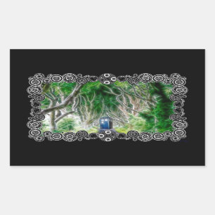 Sticker Rectangulaire Forêt anglaise