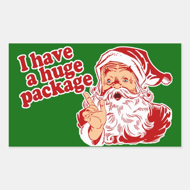 Sticker Rectangulaire Forfait Santas Huge (Devant)