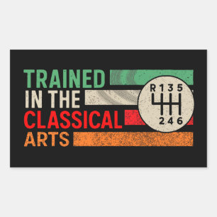 Sticker Rectangulaire Formation dans la transmission manuelle des arts c