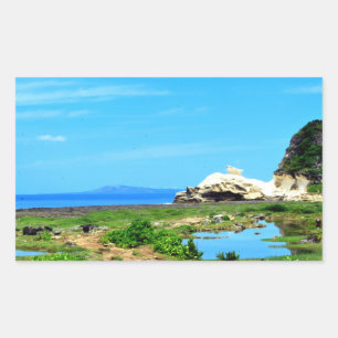 Sticker Rectangulaire Formation de Kapurpuruwan Rock