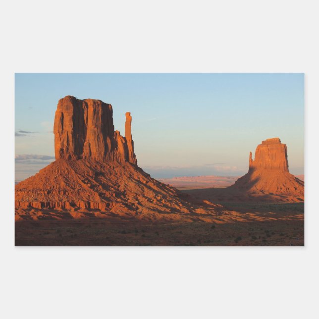 Sticker Rectangulaire Formation de Monument Valley Utah Desert Rock (Devant)