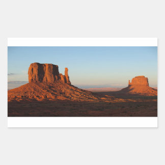 Sticker Rectangulaire Formation de Monument Valley Utah Desert Rock