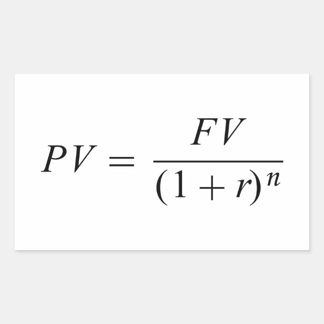 Sticker Rectangulaire Formule "Valeur du temps" (Devant)
