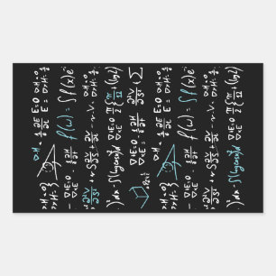 Sticker Rectangulaire Formules mathématiques mathématiques physique prof