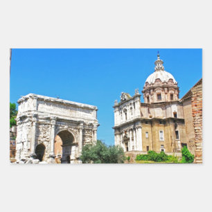 Sticker Rectangulaire Forum Romain