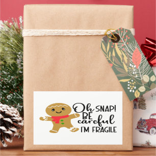 Sticker Rectangulaire Fragile Gingersnap