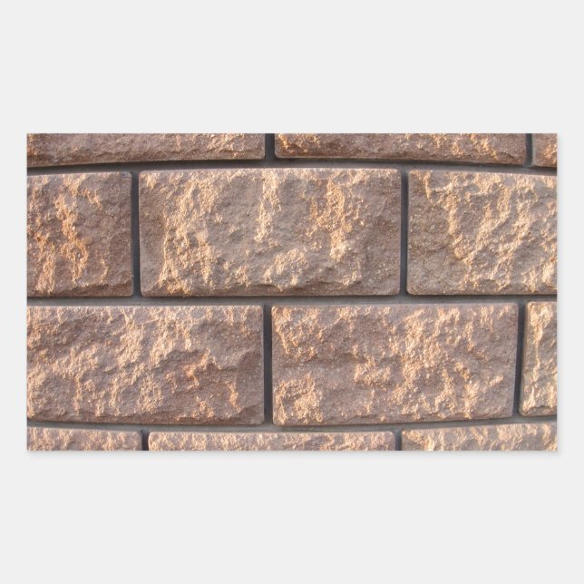 Sticker Rectangulaire Fragment du mur des grands blocs de béton (Devant)