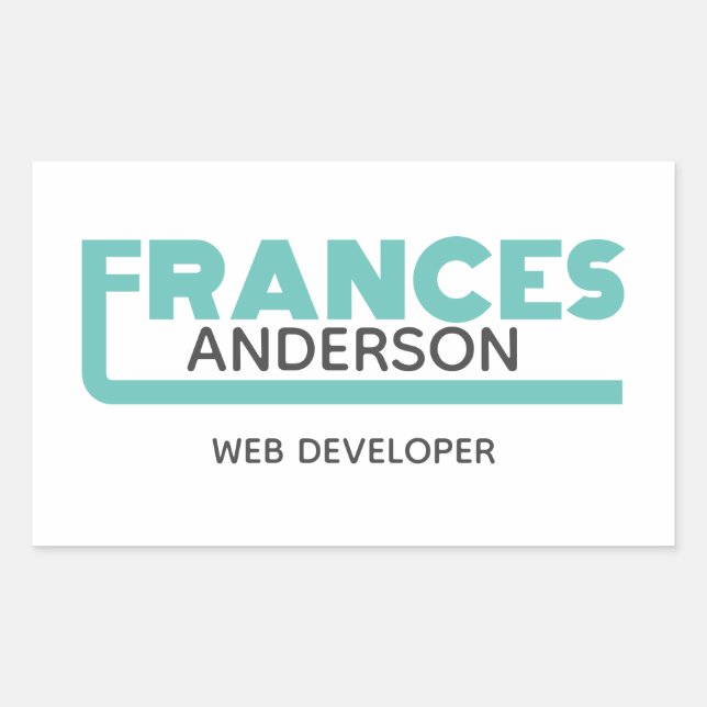 Sticker Rectangulaire Frances (Devant)