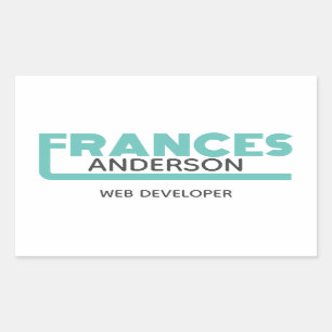 Sticker Rectangulaire Frances
