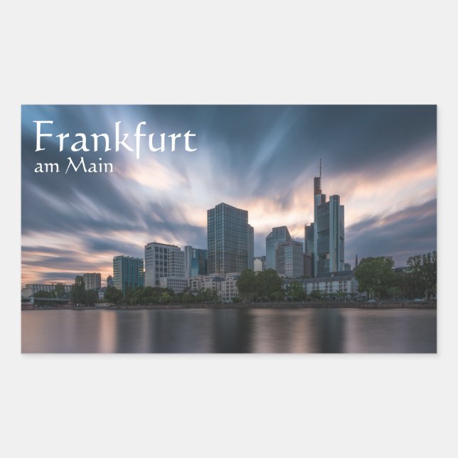 Sticker Rectangulaire Francfort-sur-le-Main (Devant)