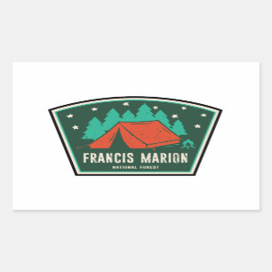 Sticker Rectangulaire Francis Marion Camping National Forest