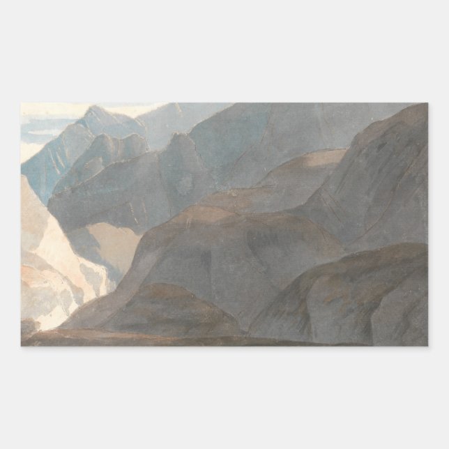 Sticker Rectangulaire Francis Towne - Sur le lac de Côme (Devant)