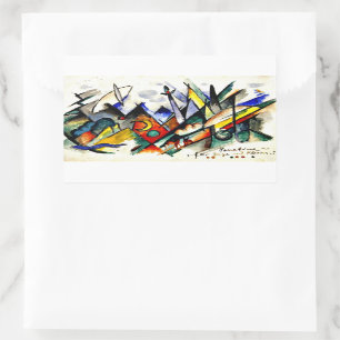 Sticker Rectangulaire Franz Marc - Sonatine pour Violon et Piano