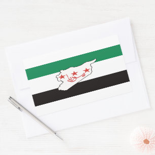 Sticker Rectangulaire Free Syrie Ce n'est pas en Syrie