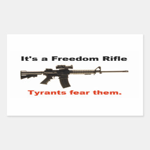 Sticker Rectangulaire Freedom Rifle