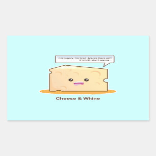 Sticker Rectangulaire Fromage et blanc