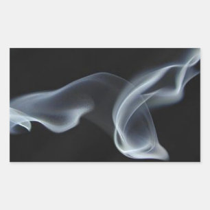 Sticker Rectangulaire Fumée noire