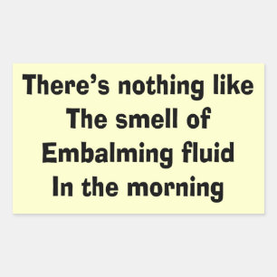 Sticker Rectangulaire Funny Funeral Director Dons