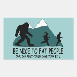 Sticker Rectangulaire Funny Sasquatch
