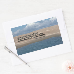 Sticker Rectangulaire G. D. Boardman Citation inspirée "Sow an act"