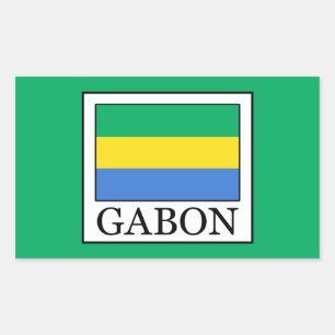 Sticker Rectangulaire Gabon