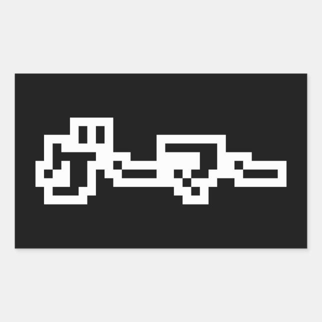 Sticker Rectangulaire Gamer Japonais ゲ ー マ  Langue Nihongo (Devant)