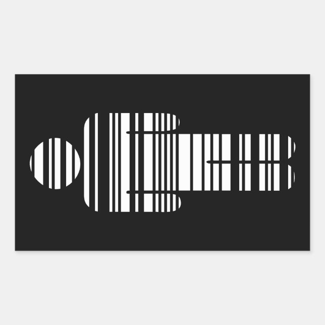 Sticker Rectangulaire garçon barcode (Devant)