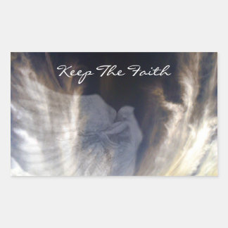 Sticker Rectangulaire Garder La Foi_