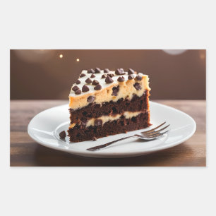 Sticker Rectangulaire Gâteau de biscuits