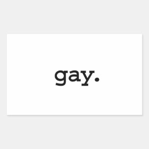Sticker Rectangulaire gay.