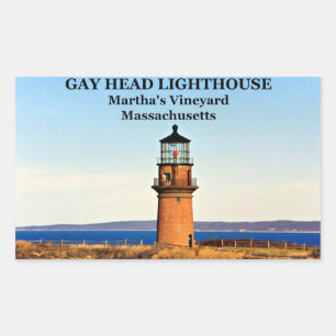 Sticker Rectangulaire Gay Head Lighthouse, Martha's Vineyard MA
