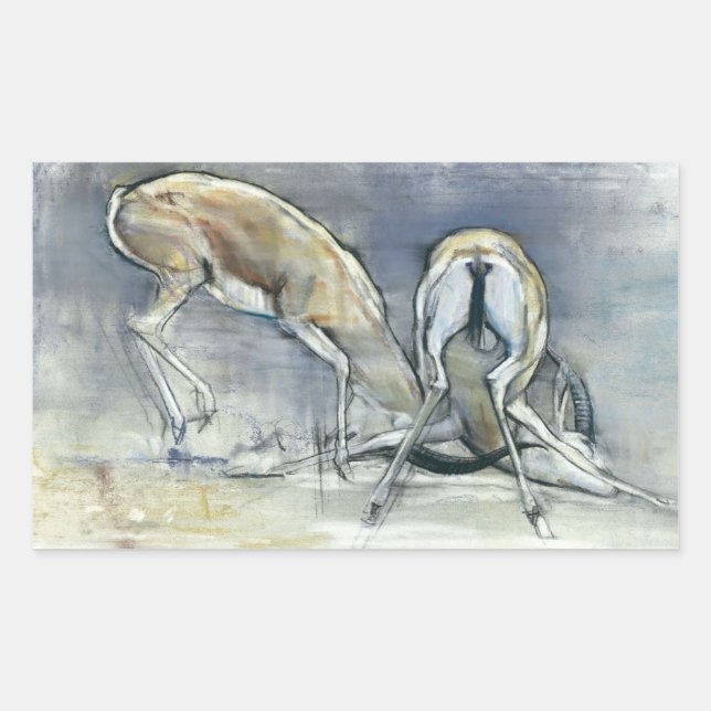 Sticker Rectangulaire Gazelles 2009 2 (Devant)