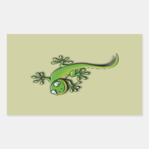Sticker Rectangulaire Gecko 2