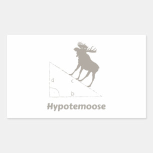 Sticker Rectangulaire Geek mathématique d'hypotéroose
