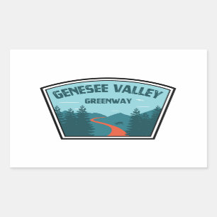 Sticker Rectangulaire Genesee Valley Greenway New York
