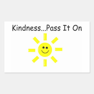 Sticker Rectangulaire Gentillesse...Partagez-la
