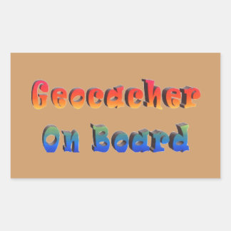 Sticker Rectangulaire Geocacher À Bord